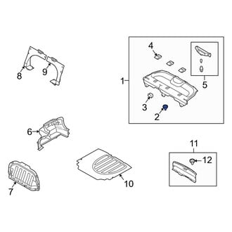 Kia OE - Package Tray Trim Clip