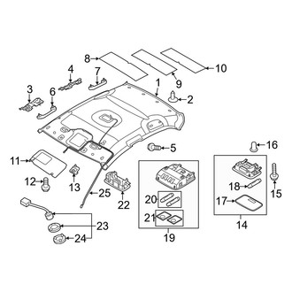 Kia OE - Roof - Interior Trim (W/O Sunroof), (Hatchback)