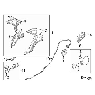 Kia OE - Quarter Panel & Components (Hatchback)