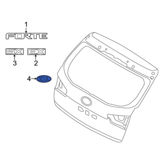 Kia OE - Rear Hatch Emblem