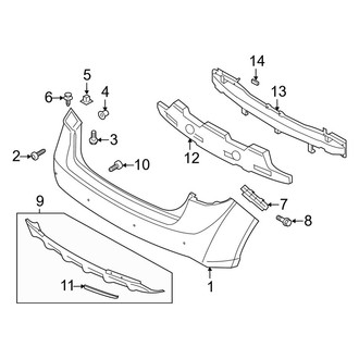 Kia OE - Rear Bumper - Bumper & Components (Hatchback)