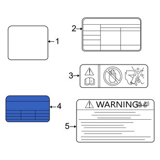 Kia OE - A/C System Information Label