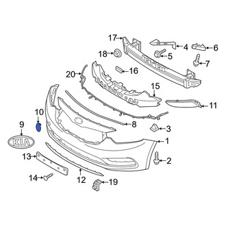 Kia OE - Front Tow Eye Cap