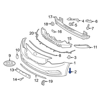 Kia OE - Bumper Cover Screw