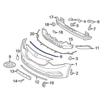 Kia OE - Front Bumper Cover Spacer Panel