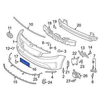 Kia OE - Front License Plate Bracket