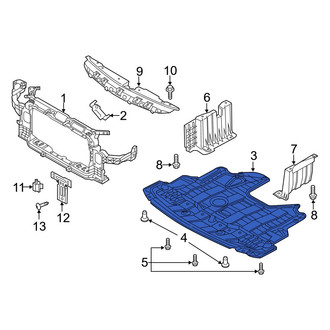 Kia OE - Front Lower Radiator Support Splash Shield