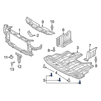 Kia OE - Radiator Support Splash Shield Bolt