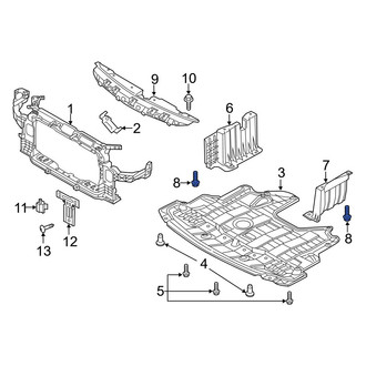 Kia OE - Radiator Support Splash Shield Bolt