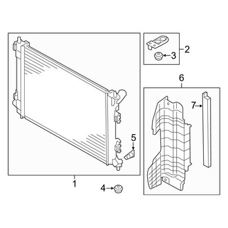 Kia OE - Cooling - Radiator & Components (1.8L)
