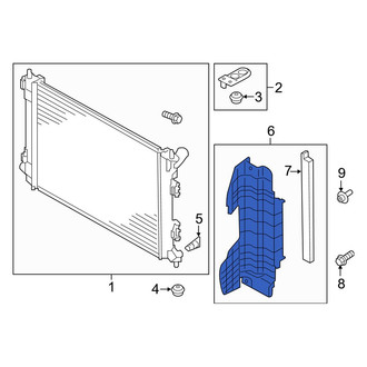 Kia OE - Right Radiator Support Baffle
