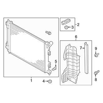 Kia OE - Cooling - Radiator & Components (2.0L)