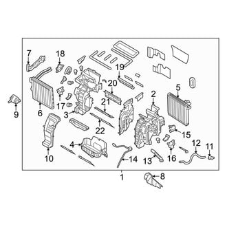 Kia OE - Air Conditioner & Heater - Evaporator & Heater Components