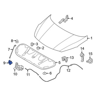 Kia OE - Hood Prop Rod Clip