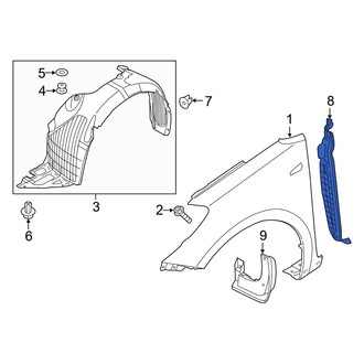 Kia OE - Left Fender Seal