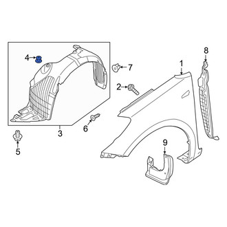 Kia OE - Fender Liner Retainer