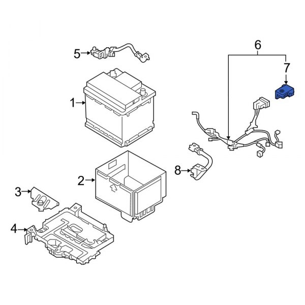 Kia Oe 91971a7091 Battery Terminal Cover