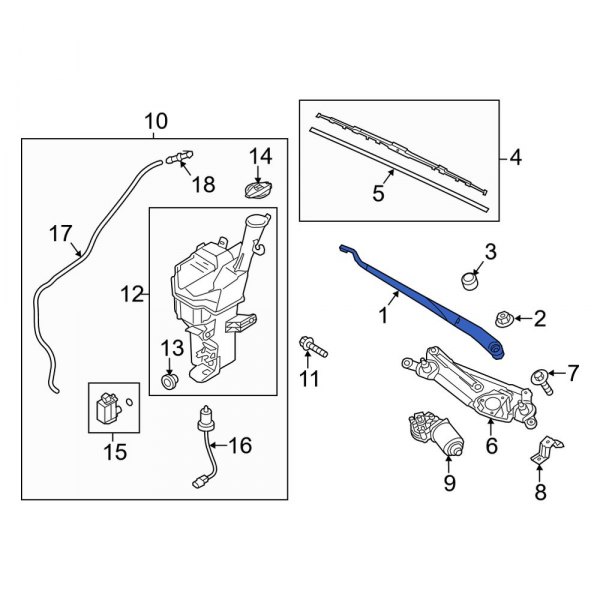 Windshield Wiper Arm