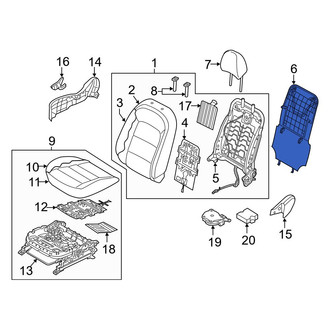 Kia OE - Front Right Seat Back Panel