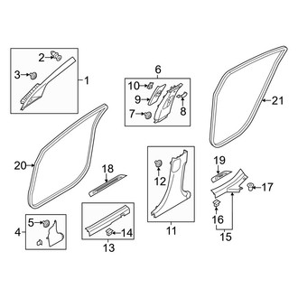 Kia OE - Pillars, Rocker & Floor - Interior Trim