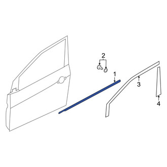 Kia OE - Front Left Door Belt Molding