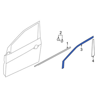 Kia OE - Front Left Upper Black Out Tape