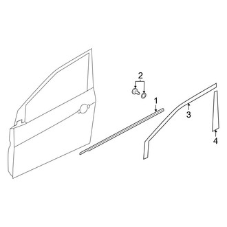 Kia OE - Front Door - Exterior Trim (Sedan)