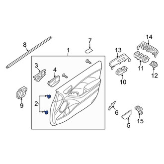 Kia OE - Front Door Interior Trim Panel Retainer
