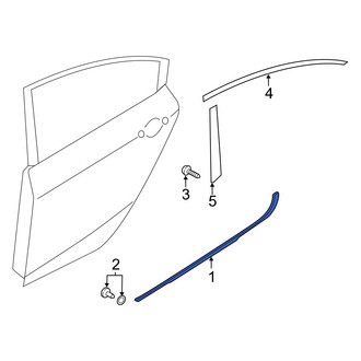 Kia OE - Rear Left Door Belt Molding
