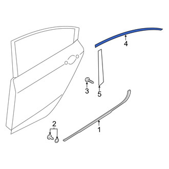 Kia OE - Rear Left Upper Black Out Tape