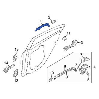 Kia OE - Front Outer Exterior Door Handle