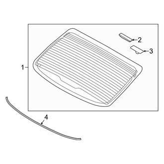 Kia OE - Back Glass - Glass