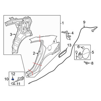 Kia OE - Rear Fuel Door Release Handle