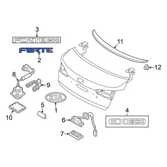 Kia OE - Rear Deck Lid Emblem