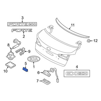 Kia OE - Rear License Plate Frame