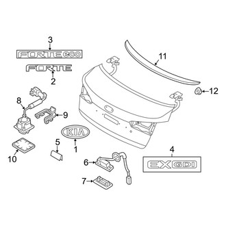 Kia OE - Trunk Lid - Exterior Trim