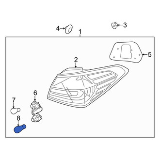 Kia OE - Rear Outer Tail Light Bulb