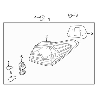 Kia OE - Rear Lamps - Combination Lamps (W/O LED)