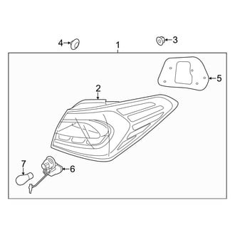 Kia OE - Rear Lamps - Combination Lamps (With LED)