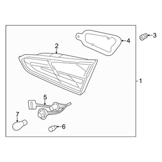 Kia OE - Rear Lamps - Backup Lamps (W/O LED), (Sedan)
