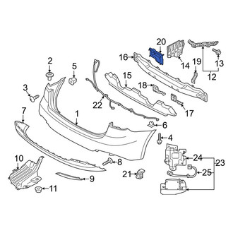 Kia OE - Rear Right Bumper Impact Bar Bracket