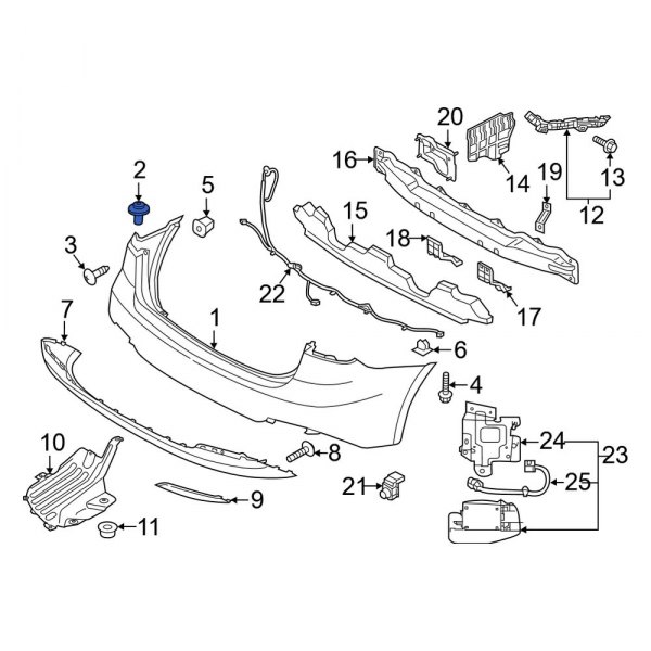 Bumper Cover Retainer