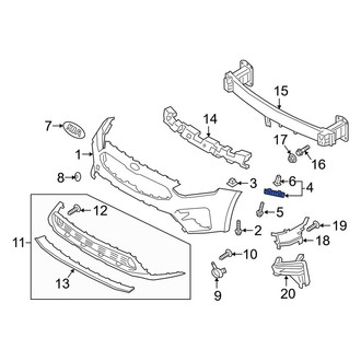 Kia OE - Front Left Bumper Cover Bracket
