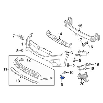 Kia OE - Front Left Fog Light Trim