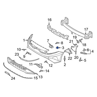 Kia OE - Bumper Cover Retainer