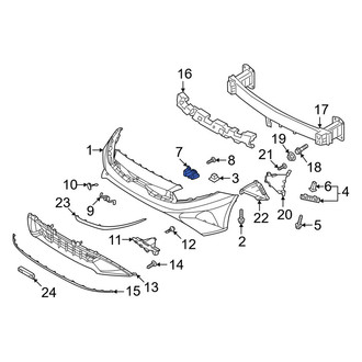Kia OE - Front Center Right Bumper Cover Bracket