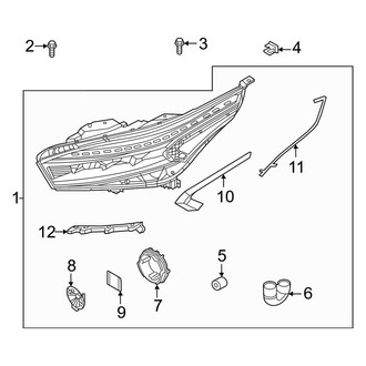 Kia OE - Front Lamps - Headlamp Components (LED), (GT)