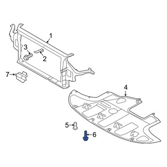 Kia OE - Radiator Support Splash Shield Bolt