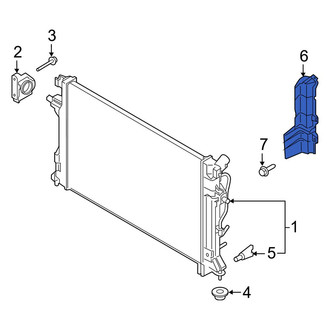 Kia OE - Left Radiator Support Air Deflector
