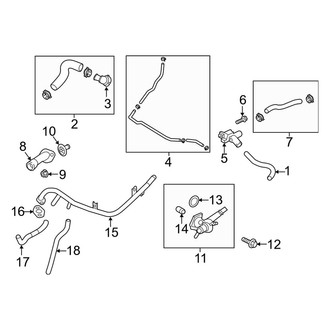 Kia OE - Cooling - Hoses & Lines (1.6L)